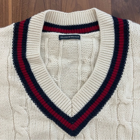 Brandy Melville Nikki Stripped Sweater - Picture 7 of 12